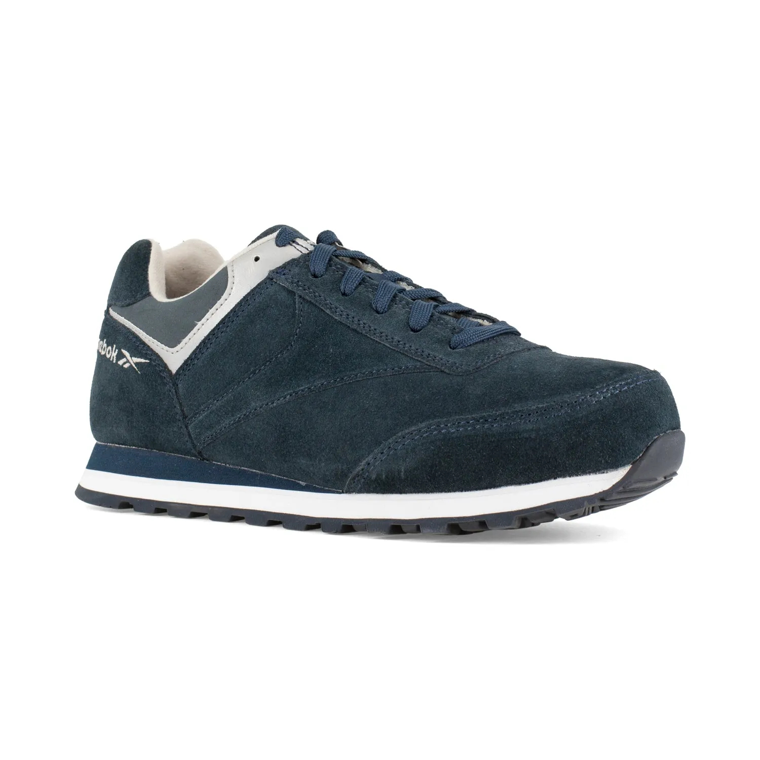 Reebok Mens Navy Suede Retro Jogger Oxford Leelap Steel Toe