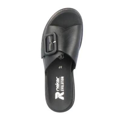 Rieker W0803-00 Black Women's Slides