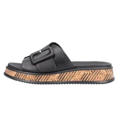 Rieker W0803-00 Black Women's Slides