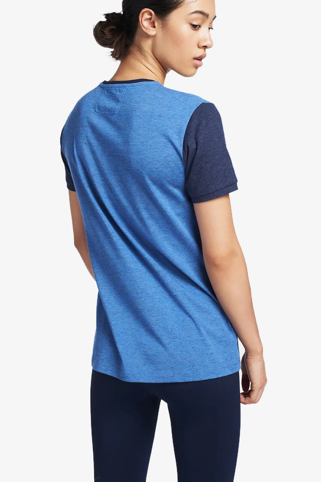 SPRING TEE - BLUE MARL