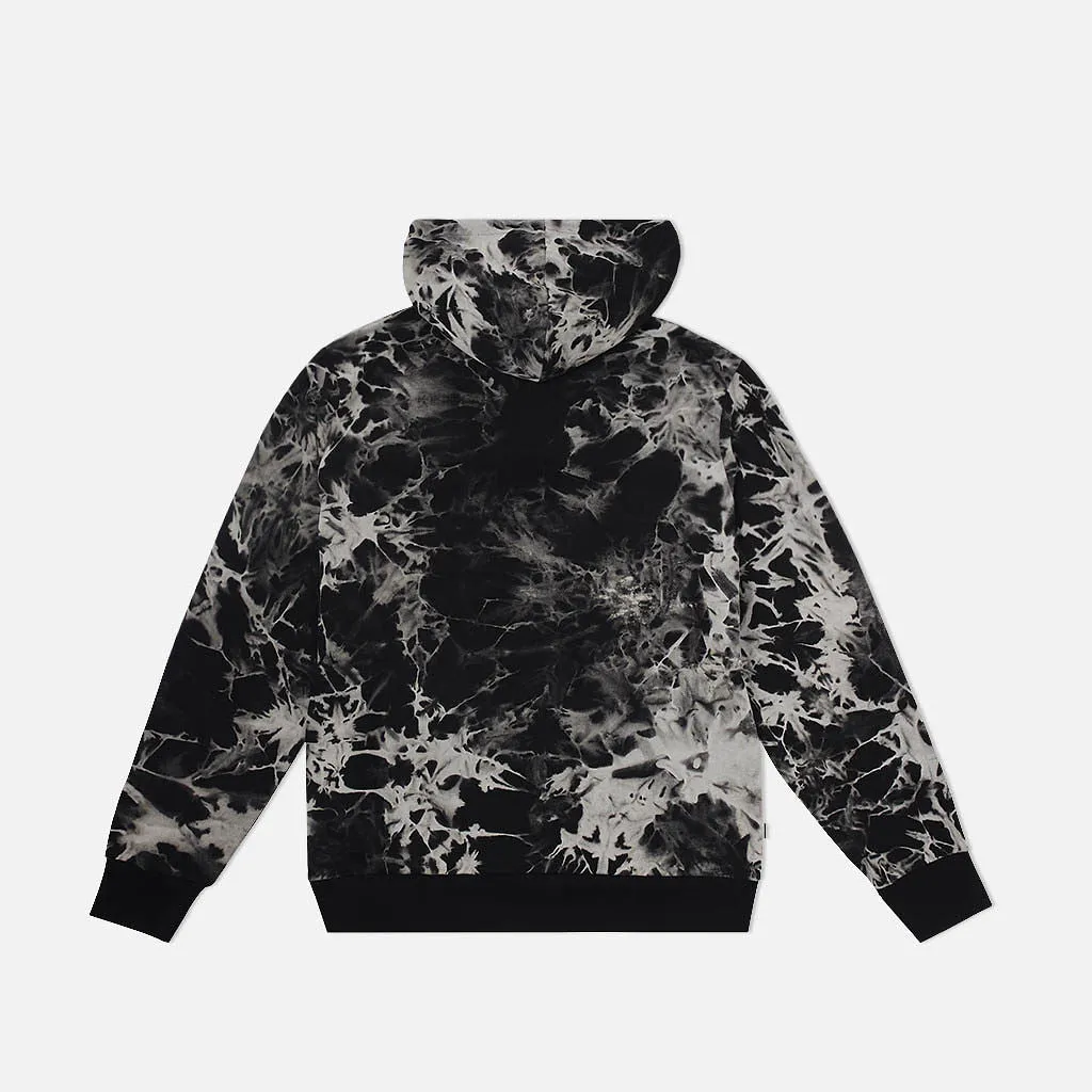 Strapped Up Slim Fleece Hoodie Oreo Tie Dye