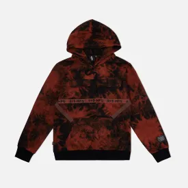 Strapped Up Slim Fleece Hoodie Tie Dye