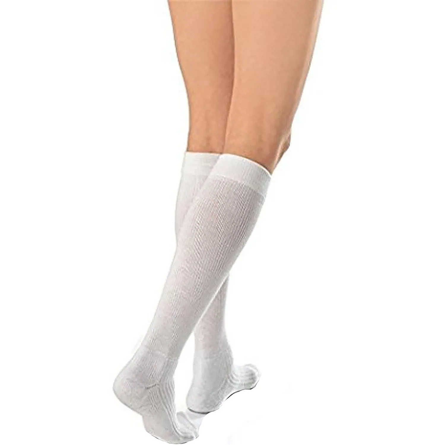 Unisex Jobst Activewear Socks 15-20 mmHg White Medium