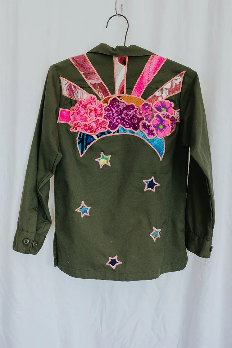 Vintage Sun   Moon Army Jacket - P