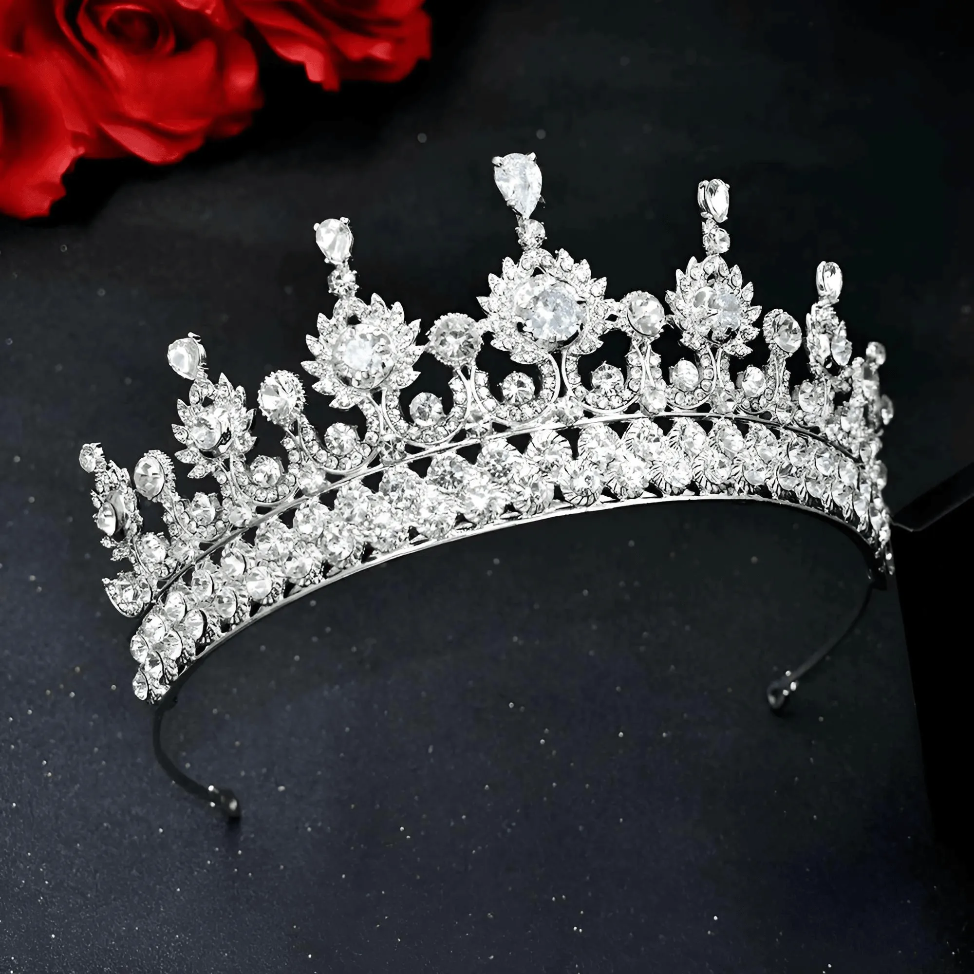 Women's Opulent Crystal Crowns & Tiaras