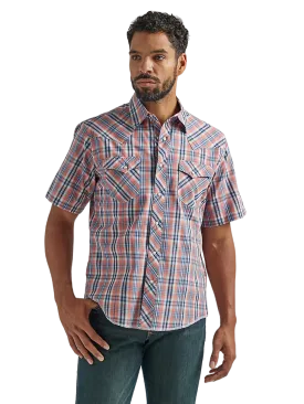 Wrangler Men's Fashion Western Plaid Shirt